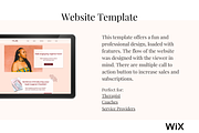 Wix Website Template Olivia, a Websites & App Template by Joanna Lane Designs (Thumbnail 2 of 5)