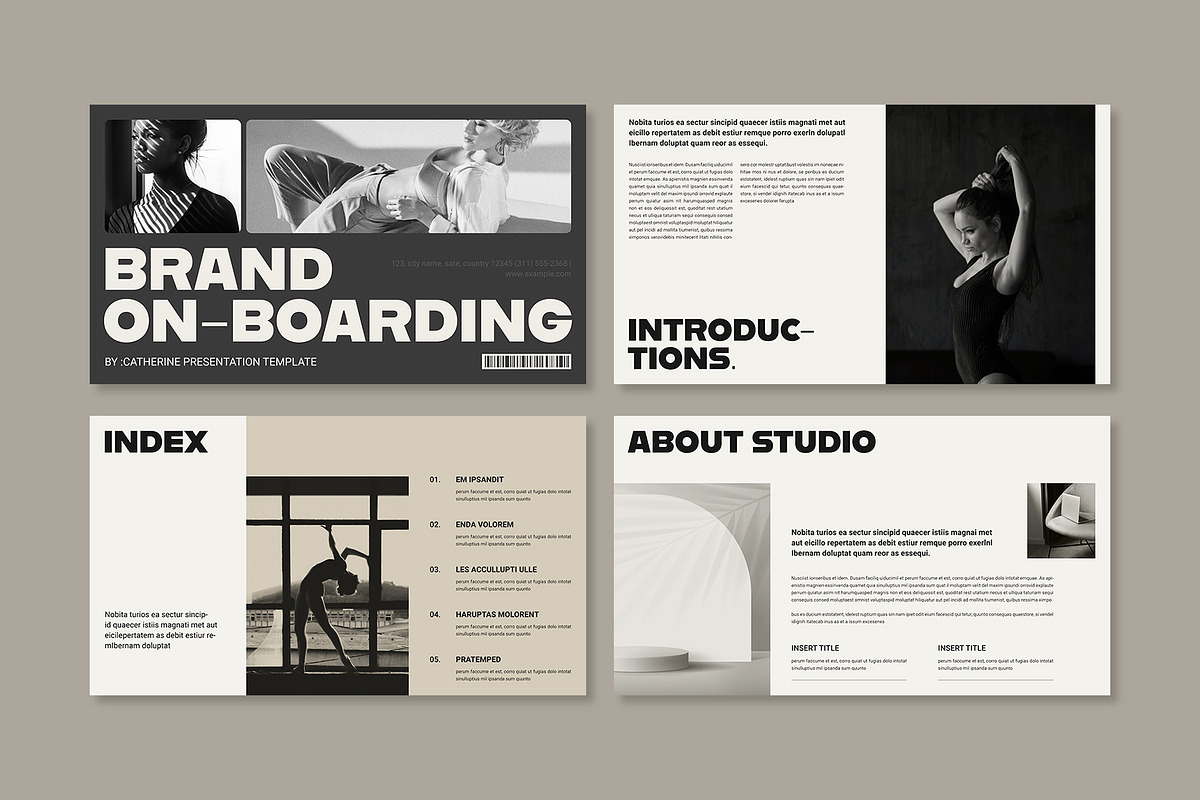 Brand Onboarding Presentation Design, a Presentation Template by E-Type (Photo 2 of 5)