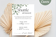 Wedding Shuttle service sign, a Card Template by EvaTemplates (Thumbnail 1 of 6)