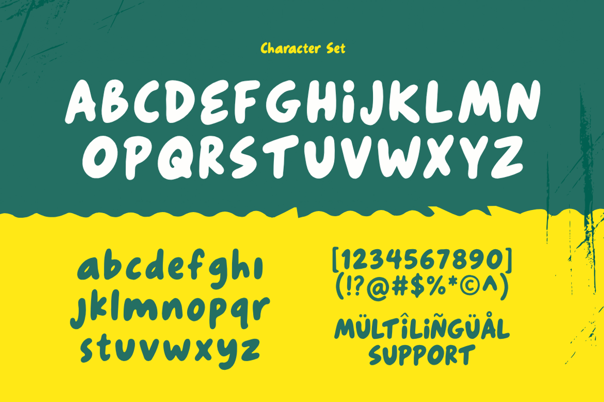 Sunnie - Playful Bubble Display Font, a Handwritten Font by YossyOneStd (Photo 2 of 6)