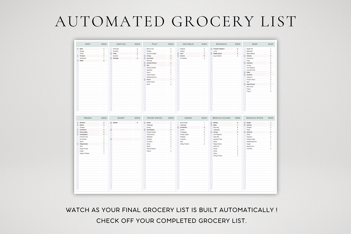 Minimalist Weekly Meal Planner, a Templates & Theme by BRANDcontent (Photo 3 of 8)