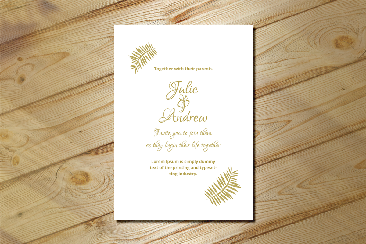 Wedding Invitation, an Invitation Template by Creatricks (Photo 2 of 12)
