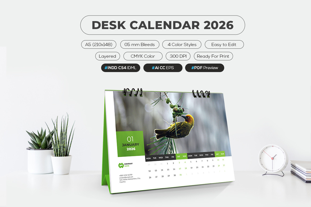 2026 Desk Calendar preview 4