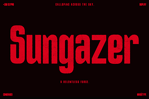 Sungazer - Display Typeface, a Font by Mabütype
