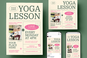 Yoga Class Flyer, a Flyer Template by Creativestoree