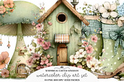 Whimsical Easter Gingham Clipart, an Illustration by GatewayDesign (Thumbnail 1 of 3)