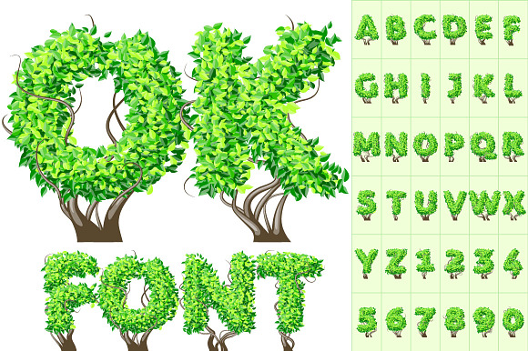 Detailed Tree Alphabet