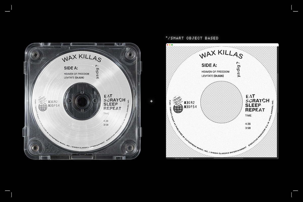 CD / Minidisc Tech Y2K Case Mockups, a Packaging Mockup by bangingjoints (Photo 4 of 7)
