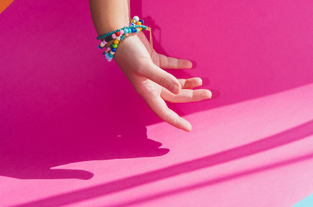 Palm hand with jewelry bracelet, a Beauty & Fashion Photo by Katya Havok