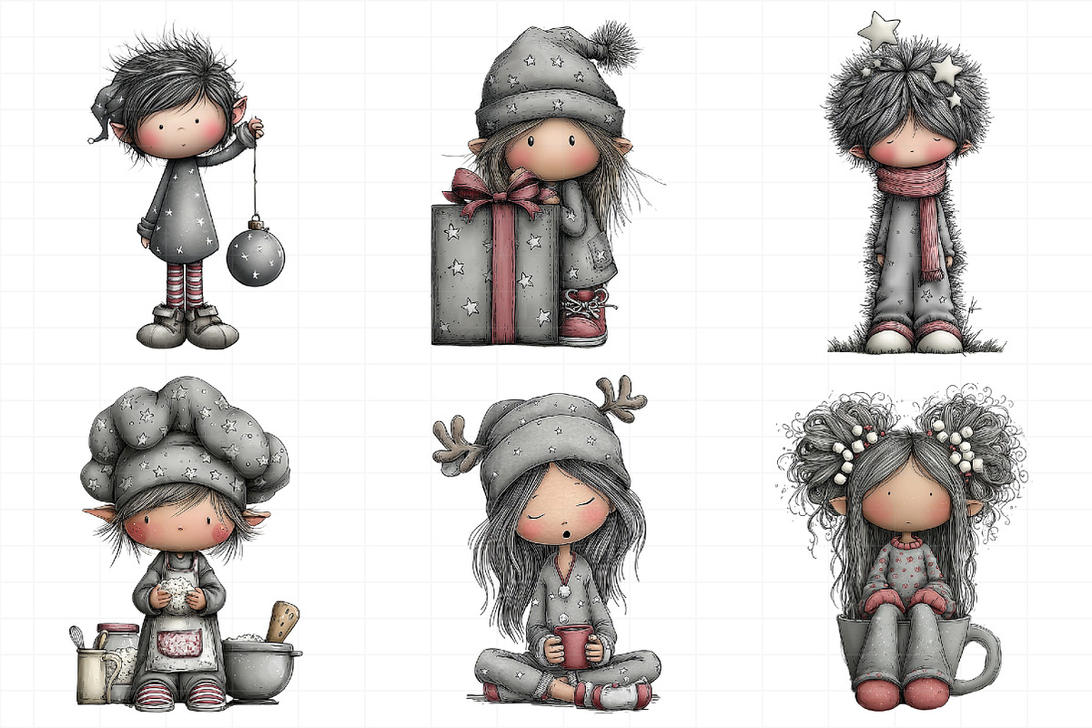 Whimsical Elf Clipart, an Illustration by Daily.Designs (Photo 4 of 5)