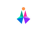 Abstract Geometric Person Logo, a Branding & Logo Template by Design Store (Thumbnail 1 of 2)