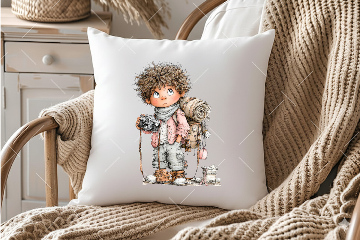 Whimsical Summer Boy Clipart, an Illustration by OK Design (Photo 5 of 6)