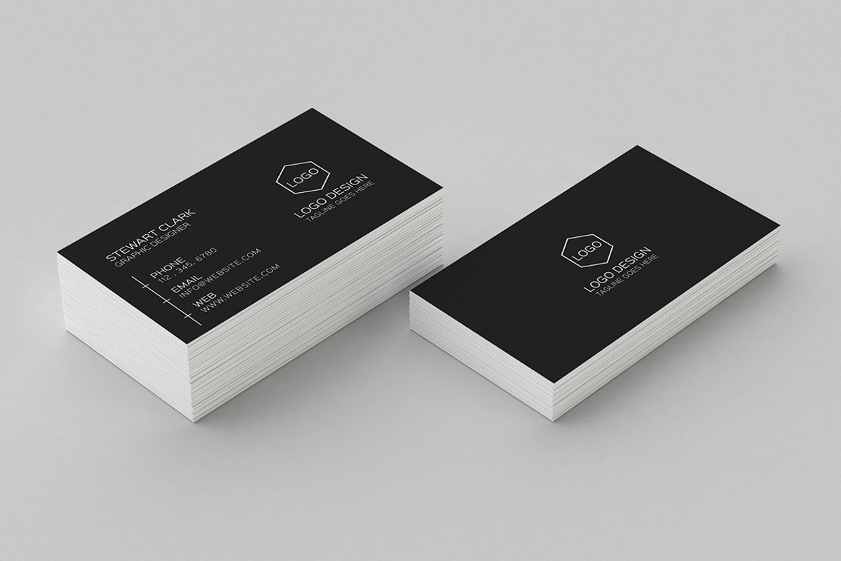 Clean Minimal Business Card Template, a Business Card Template by Shahjhan (Photo 2 of 4)