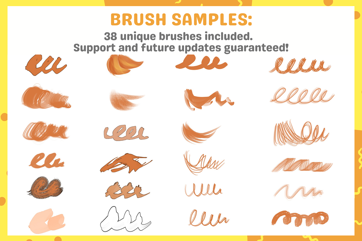 Procreate Hair Brushes, a Brush Add-On by nikiartcorner