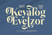 Keyalog Evelzor Modern Bold Serif, a Serif Font by timelesstype.co (Thumbnail 1 of 20)