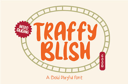 Traffyblish - Bold Playful Font, a Handwritten Font by Berdansabersama