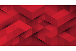 Red geometric abstract background, a Texture Illustration by Marinstri