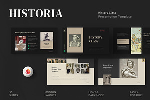 History Class PowerPoint, a Presentation Template by New Coral Design
