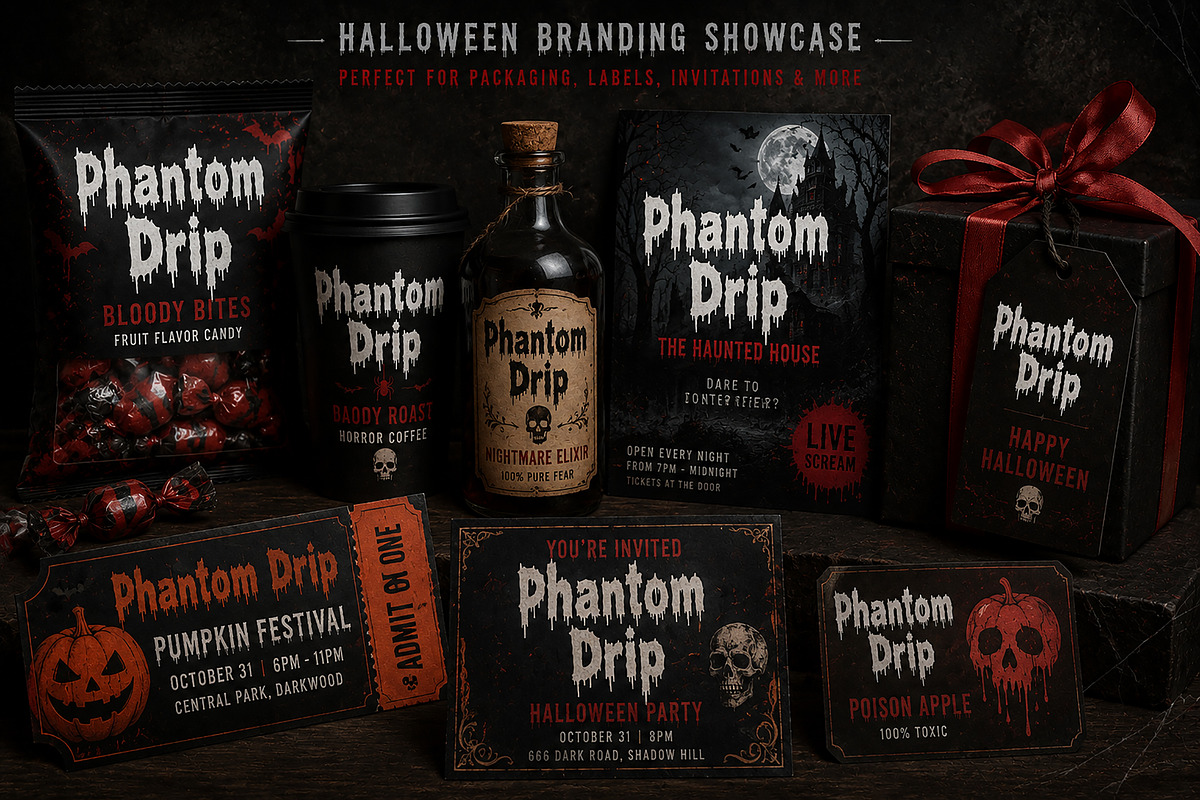 Phantom Drip – Horror Display Font, a Slab Serif Font by Wow Magic (Photo 5 of 5)