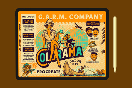 Colorama Color Kit (Procreate), a Palette Add-On by G.A.R.M. Company