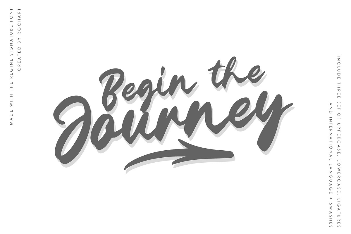 The Regine || Signature Font, a Script Font by Rochart (Photo 7 of 11)