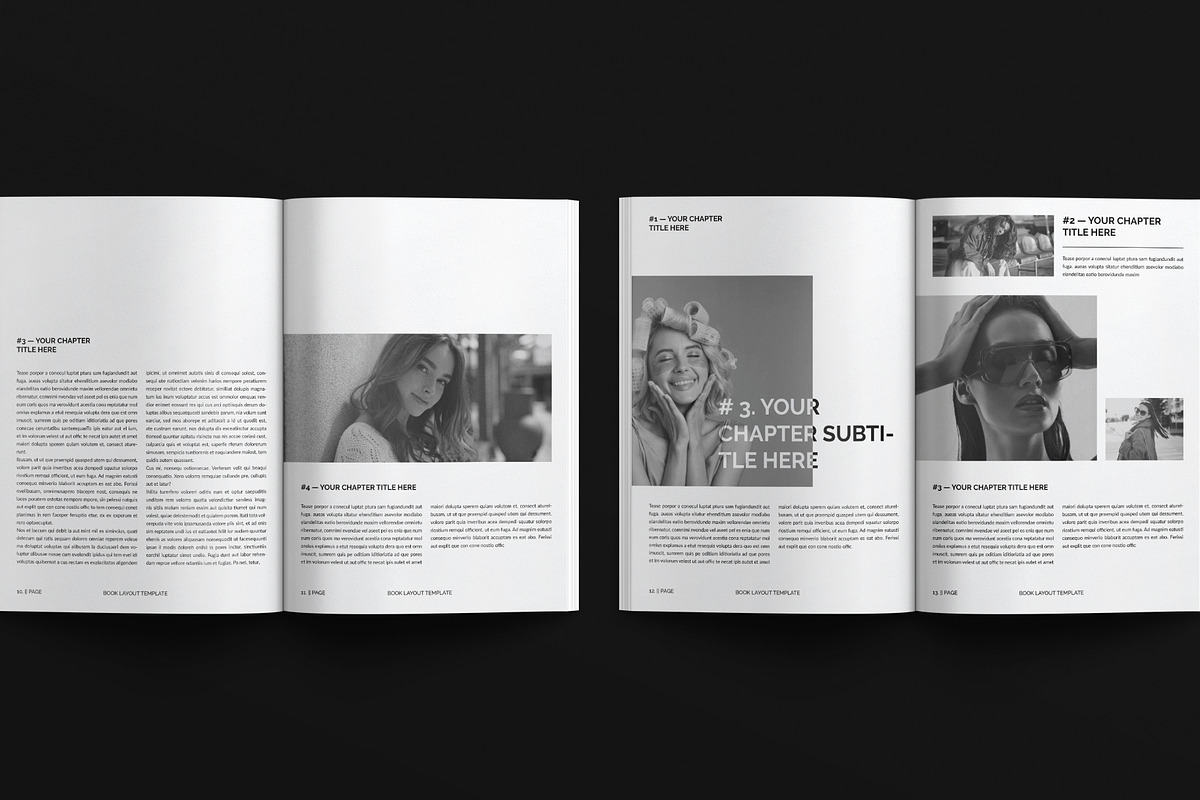 Book Layout Template, a Magazine Template by E-Type (Photo 5 of 7)