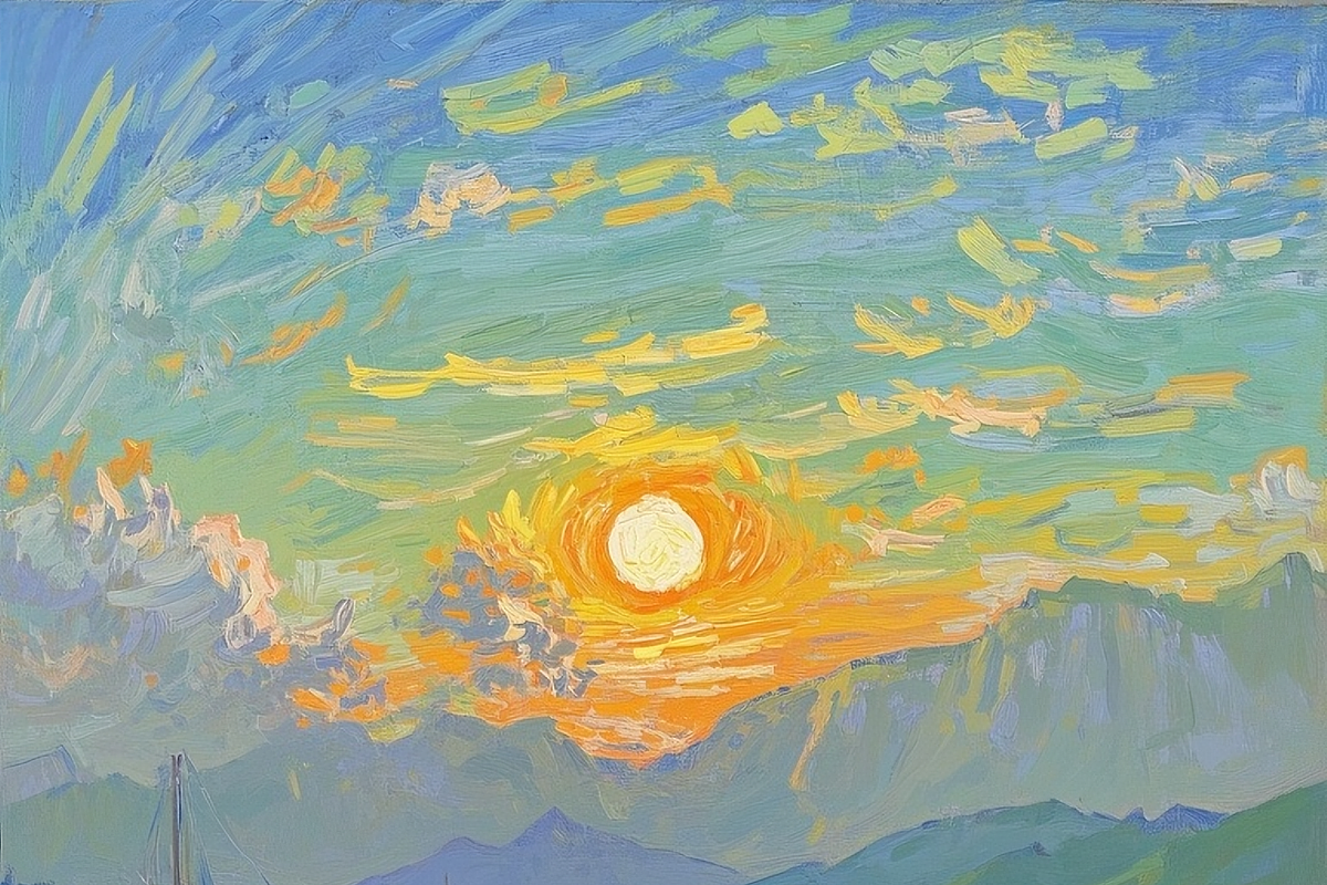 At sunrise, an Illustration by TesMarteaux (Photo 4 of 4)