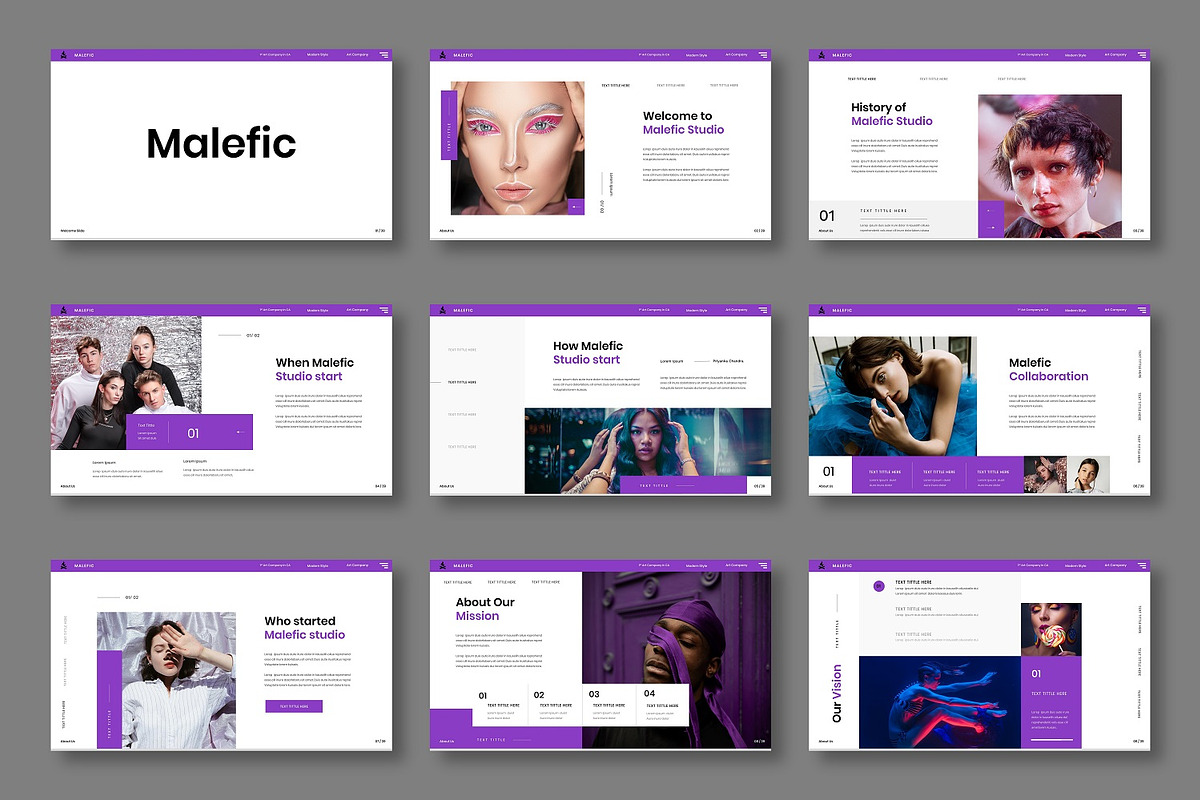 Malefic - Business Google Slide, a Presentation Template by Dens Creative Studio (Photo 2 of 6)