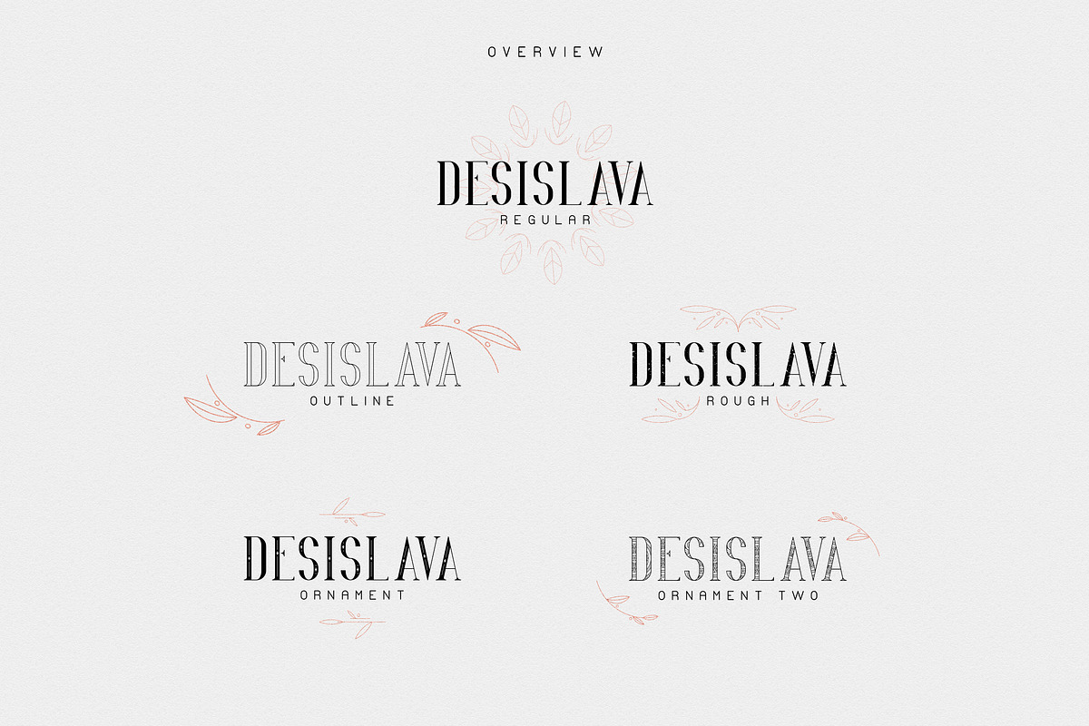 Desislava Luxurious Typeface + Bonus preview 2