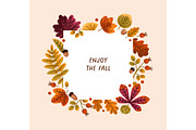 Autumn leaves. Fall set, backgrounds, a Seasonal Illustration by Good Studio (Thumbnail 8 of 13)