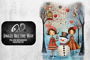 Quirky Christmas Clipart & A4 Papers