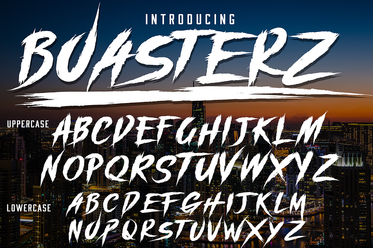 BOASTERZ, a Font by CCONCEPTLAB