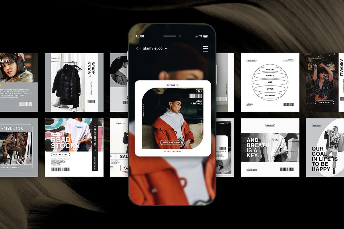 Glamyle | Fashion Instagram Post, a Social Media Template by prajapixels (Photo 3 of 6)