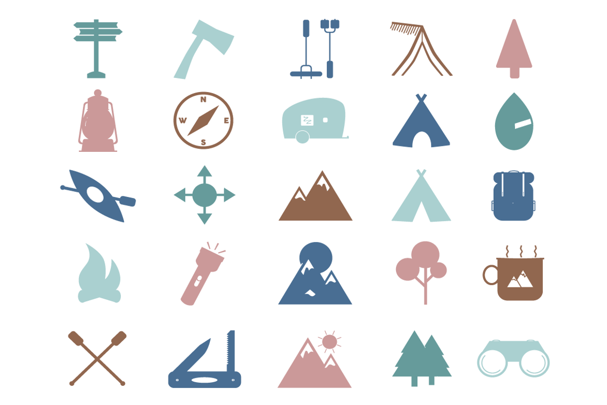 Outdoor Fun Icon Set, an Icon by Lena Elizer Art + Design (Photo 4 of 4)