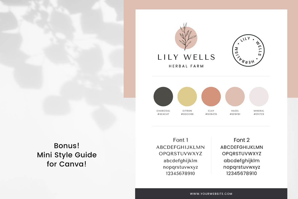 Modern Logo Template Canva, a Branding & Logo Template by Erin Cassidy (Photo 10 of 10)