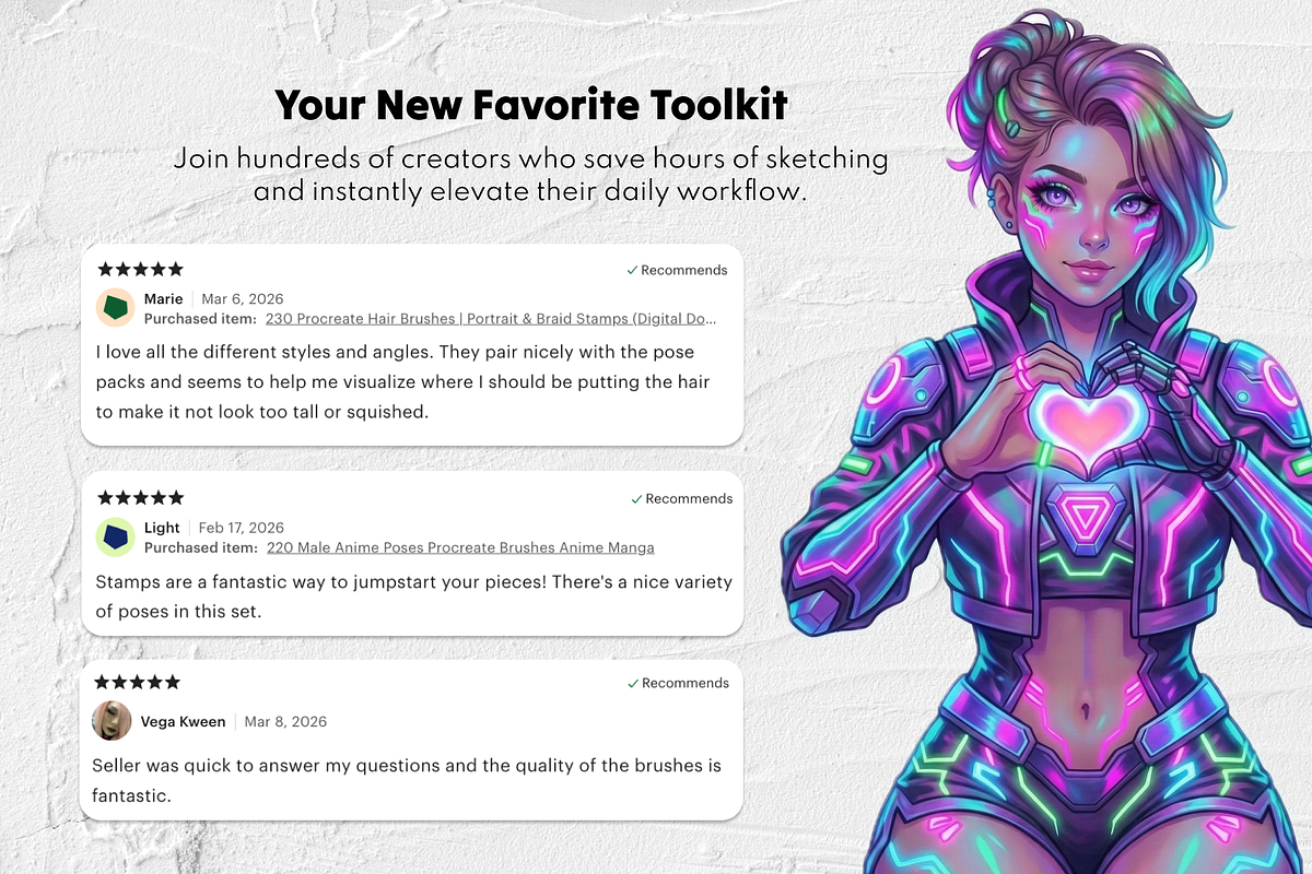 Tension&Romance Couple Poses Stamps, a Brush Add-On by Selentaori Studio (Photo 11 of 12)