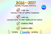 2026-2027 Minimal Planner Template, a Print Template by Adalin Shop (Thumbnail 12 of 12)