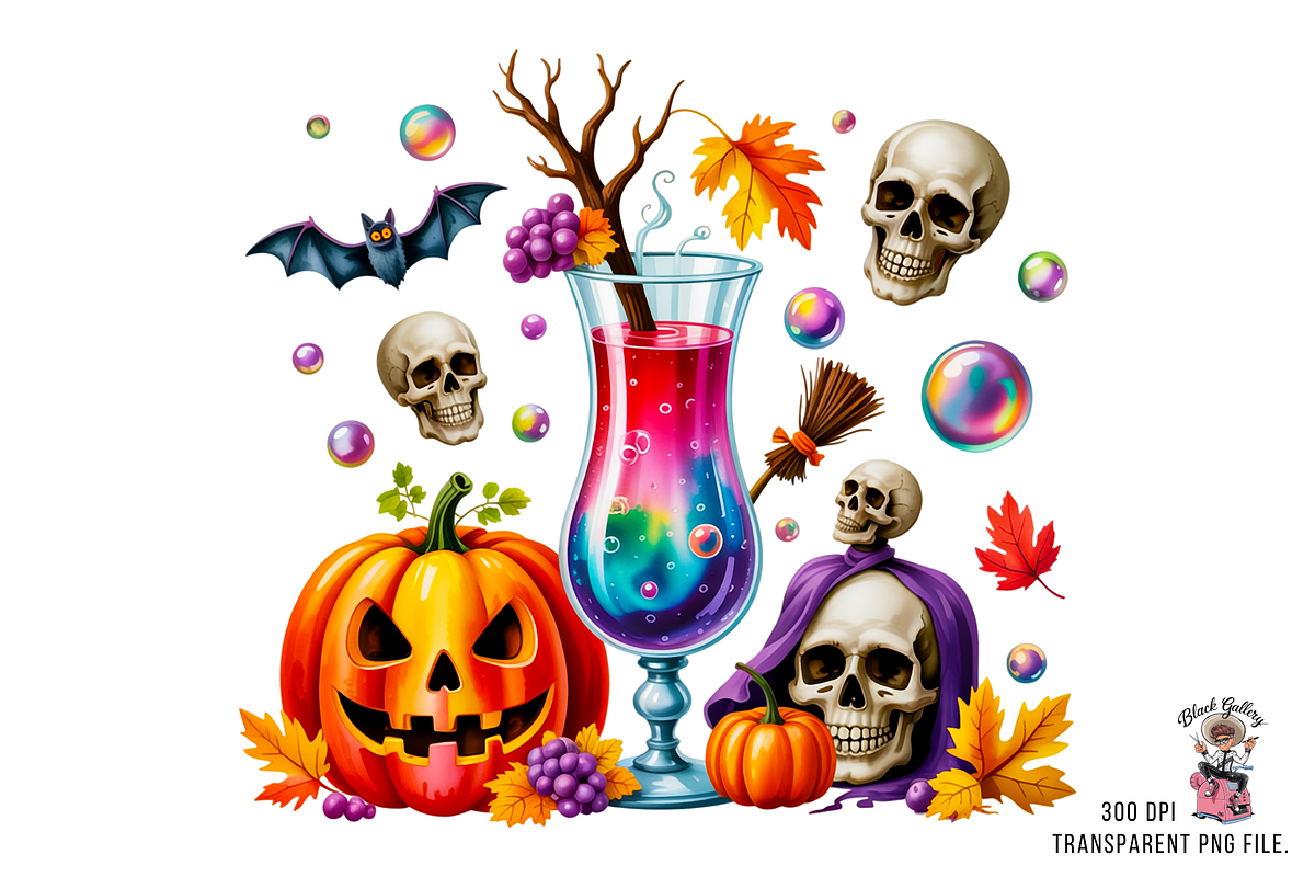 Halloween Potion PNG Bundle, a Graphic by Clipart Studio (Photo 5 of 11)