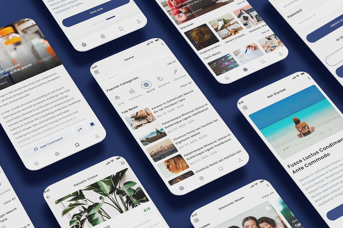 Media News Feed & Press Blog App, an App Template by nagaredesignstudio (Photo 1 of 2)