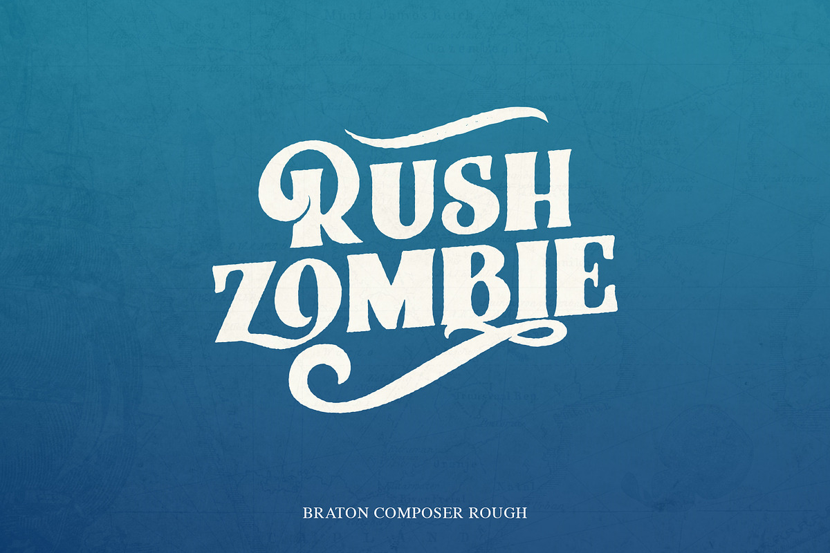Braton Composer Typeface preview 7