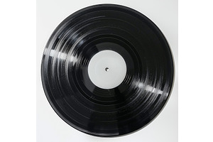 Vintage Vinyl Record on White, an Illustration by tilialucida