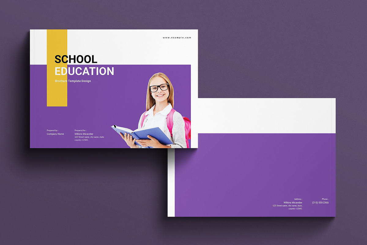 School Education Brochure Layout, a Brochure Template by E-Type (Photo 8 of 8)