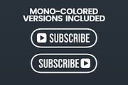 YouTube Subscribe Button icon, a Graphic by Vaughn Studios (Thumbnail 4 of 6)