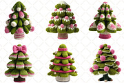 Knitted Green Christmas Tree Clipart, an Illustration by Black Bird Studio (Thumbnail 6 of 6)