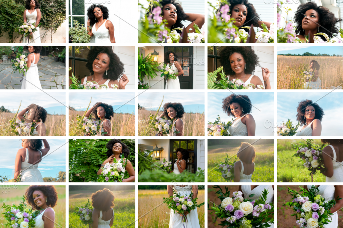 African American Bride with Bouquet, a Person Photo by Eye for Ebony (Photo 4 of 5)