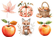 Peach Colored Autumn Clipart, an Illustration by Designworld (Thumbnail 2 of 6)