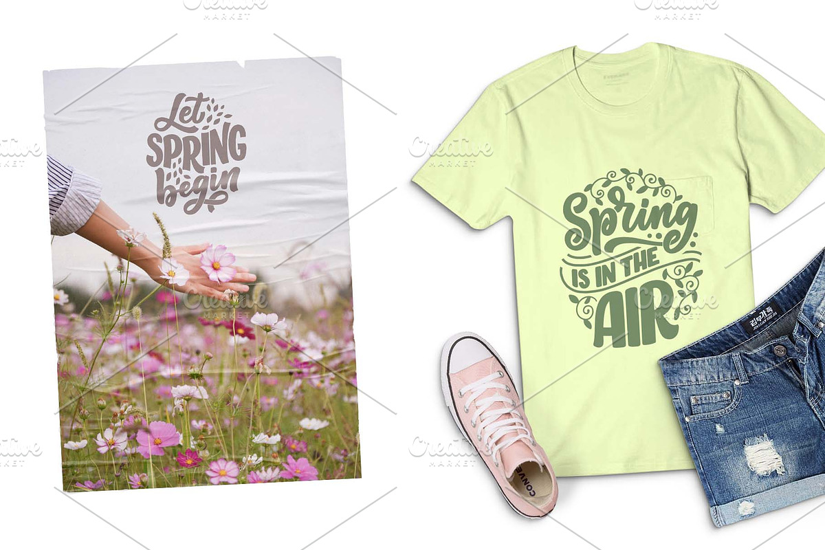 Spring Lettering Quotes, a Decorative Illustration by Artlana (Photo 3 of 4)