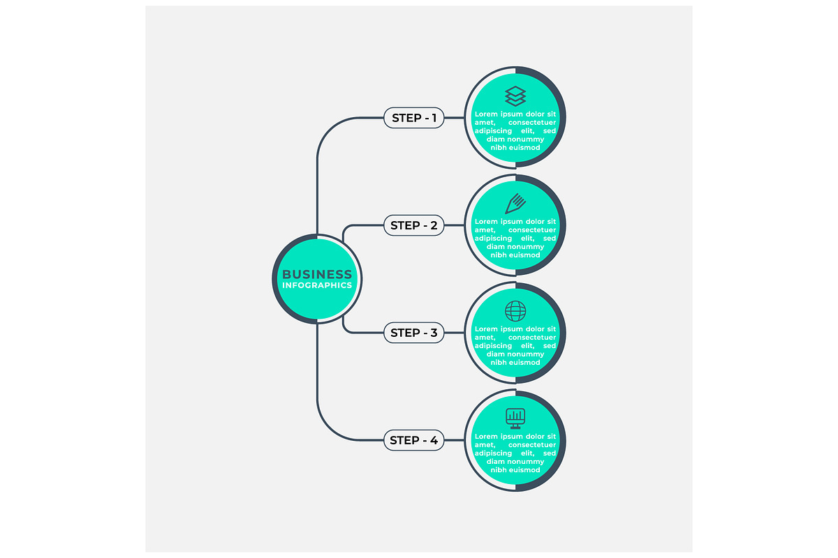 Business Infographics Template, a Marketing Template by Lakhan1998 (Photo 2 of 5)