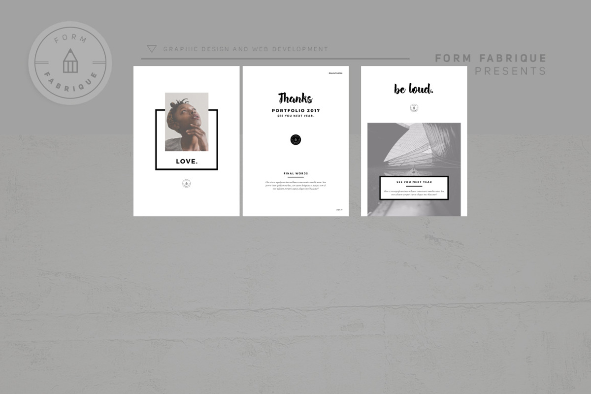 Silencio Portfolio, a Brochure Template by Form Fabrique (Photo 6 of 21)