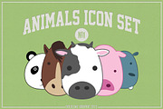GL Animals Icon Set #1, an Animal Illustration by GOLDLAKE GRAPHIC (Thumbnail 1 of 4)
